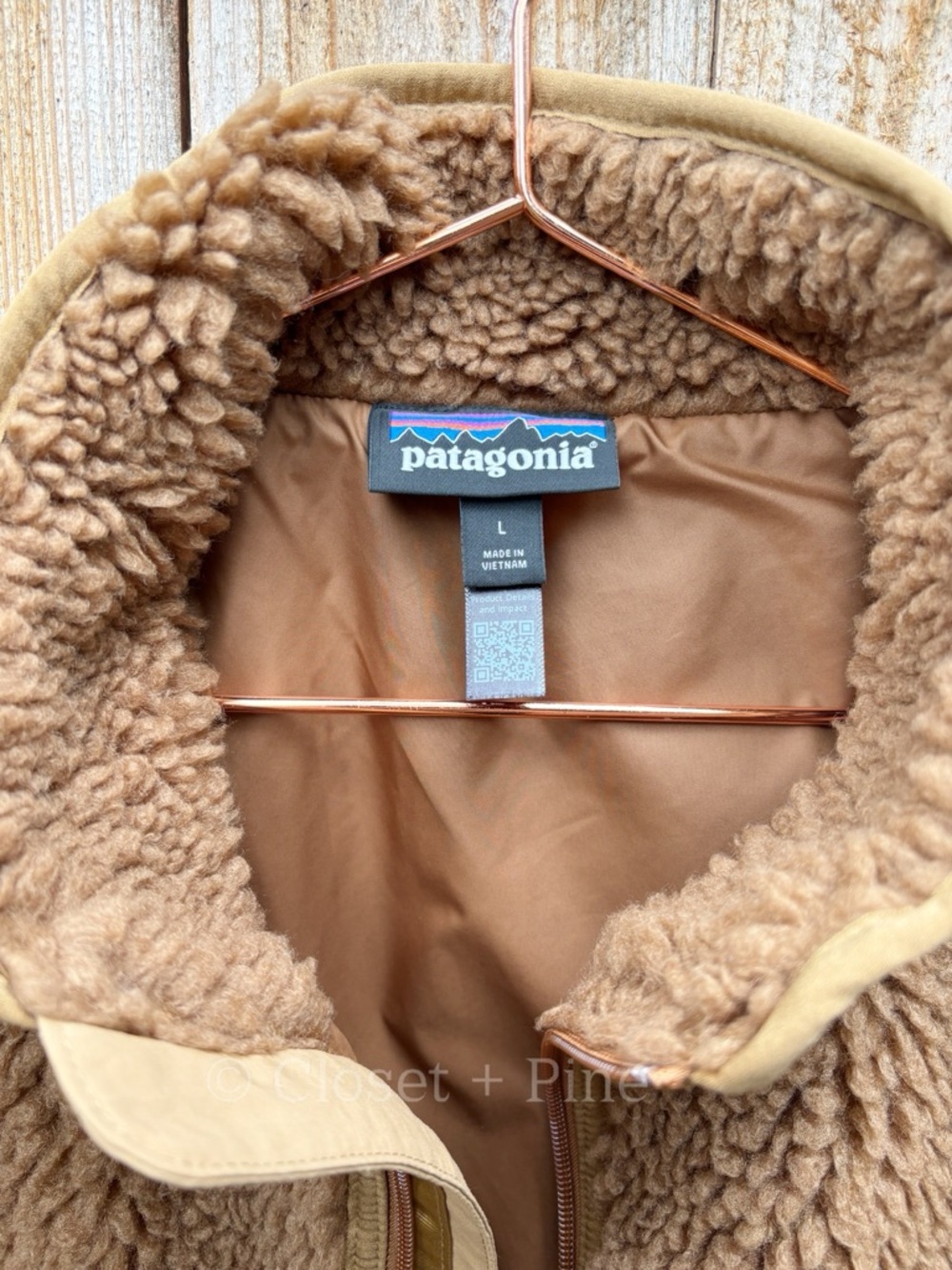 Patagonia Classic Retro-X Vest Deer Brown Size Large NWOT - Picture 4 of 15
